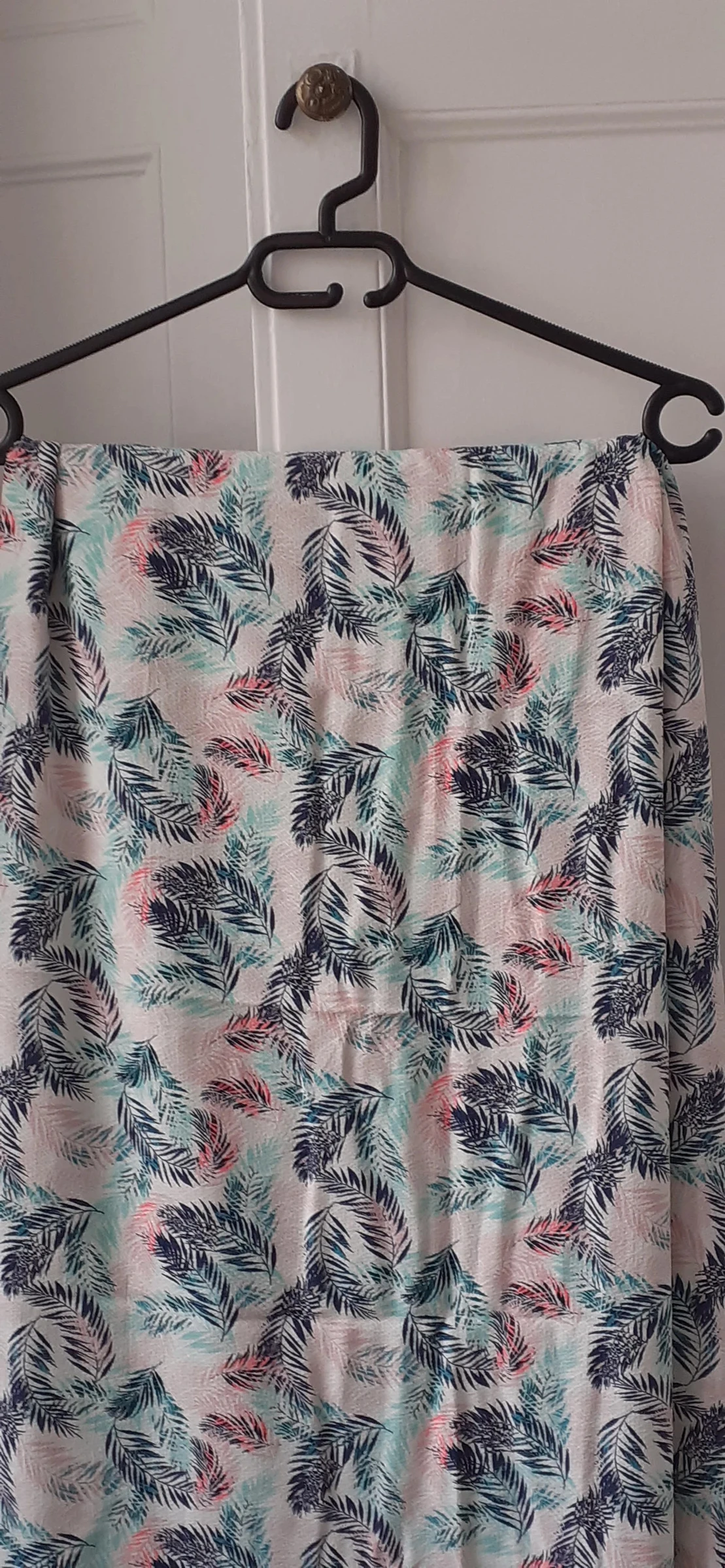 Tissu - Viscose à motifs de palmiers multicolores